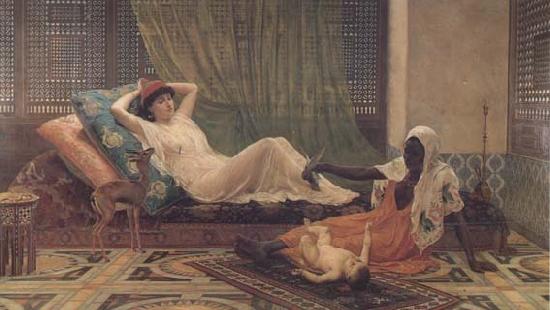 Frederick Goodall A New Light in the Harem (mk32)